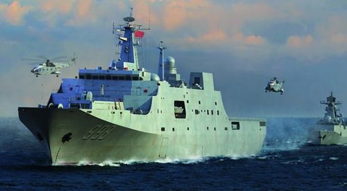 Trumpeter 1:350 - PLA Navy Type 071 Amphibious Dock (LPD)