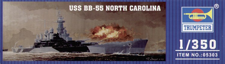 Trumpeter USS North Carolina BB55- TU05303 - Ship & Boat Kits
