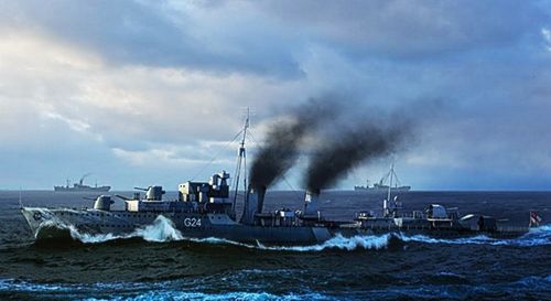 Trumpeter 1:350 - HMCS Huron (G24) Tribal Destroyer