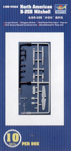 Trumpeter 1:350 - B-25B Mitchell (10 pcs)