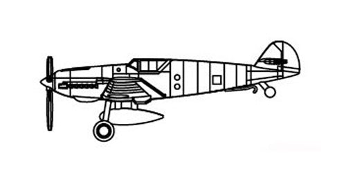 Trumpeter 1:350 - Bf 109T