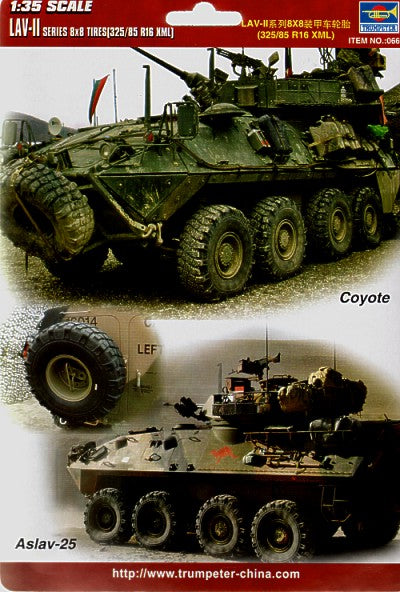 Trumpeter 1:35 - LAV II Series 8x8 Tyres 325/85/R16 XML