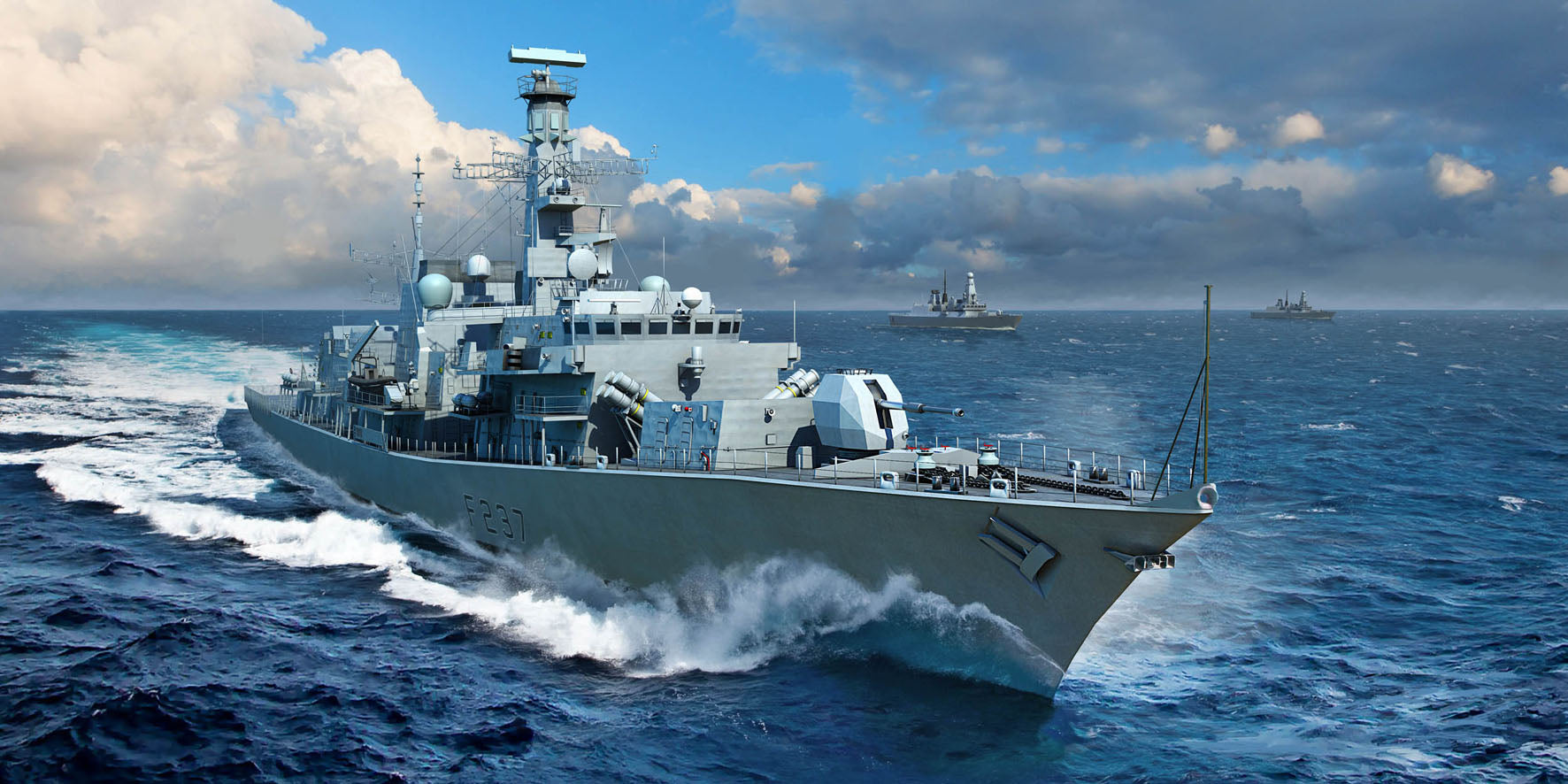 Trumpeter 1:700 - HMS Type 23 Frigate Westminster(F237)