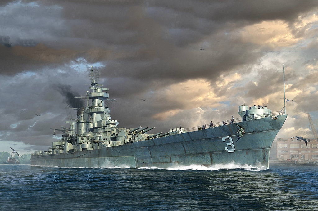 Trumpeter 1:700 - USS Hawaii CB-3