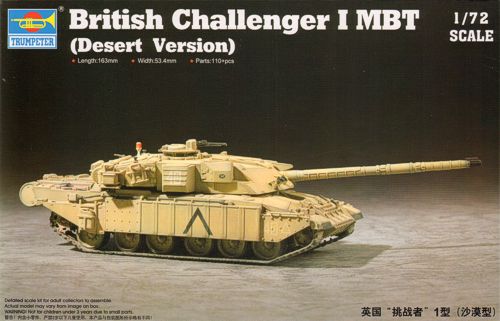 Trumpeter 1:72 - British Challenger 1 with Armour MBT