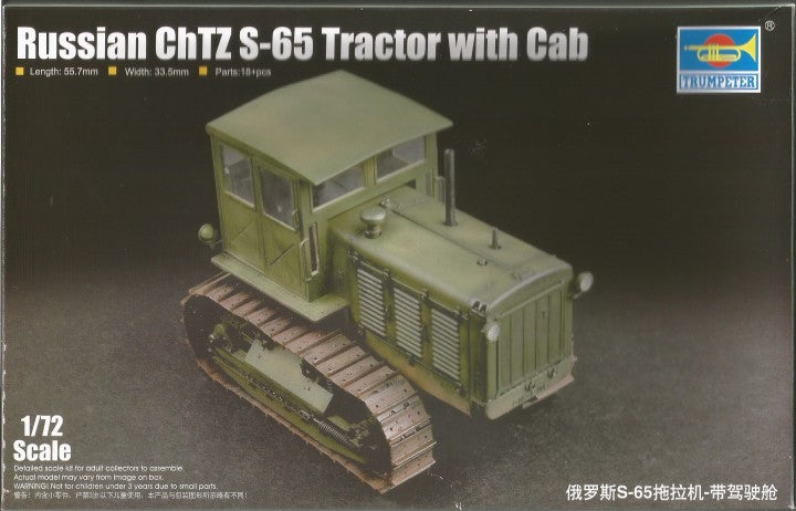 Trumpeter 1:72 - ChTZS-65 Russian Tractor with Cab