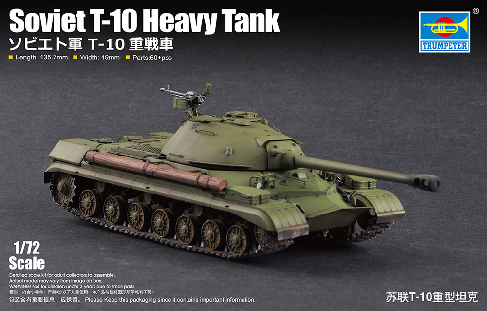 Trumpeter 1:72 - Soviet T-10 Heavy Tank