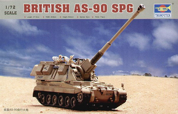 Trumpeter 1:72 - British AS-90 Self Propelled Gun
