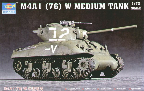Trumpeter 1:72 - M4A1 (76W) Sherman Tank