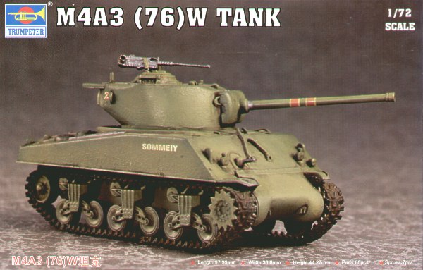 Trumpeter 1:72 - M4A3 (76W) Sherman Tank