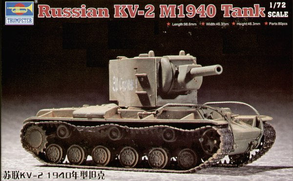Trumpeter 1:72 - KV-2 Russian Heavy Tank