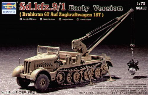 Trumpeter 1:72 - Sd.Kfz.9/1 18t Half Track Crane (Early)