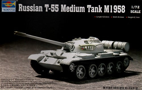 Trumpeter 1:72 - T-55 Medium Tank (Mod.1958)
