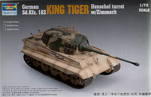 Trumpeter 1:72 - Sd.Kfz.182 King Tiger (Henschel) Zimmerit