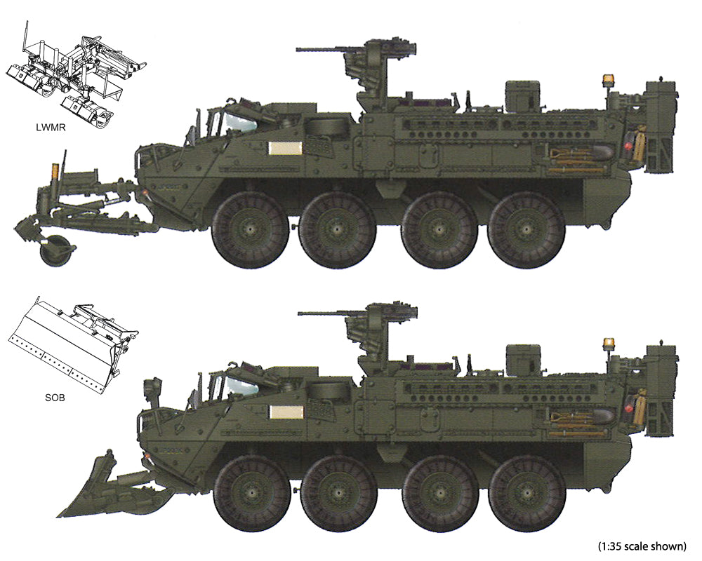 Trumpeter 1:72 - M1132 Stryker Engineer Squad Vehicle w/ SOB