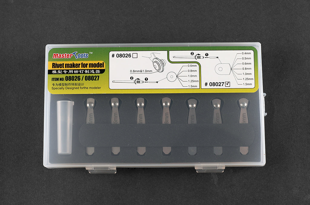 Trumpeter Trumpeter Rivet Maker Set 2 (7 arc blades) PKTM08027