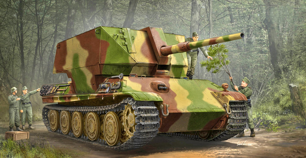Trumpeter Flakpanther with 8.8cm - TU09530 - Military Vehicle Kits