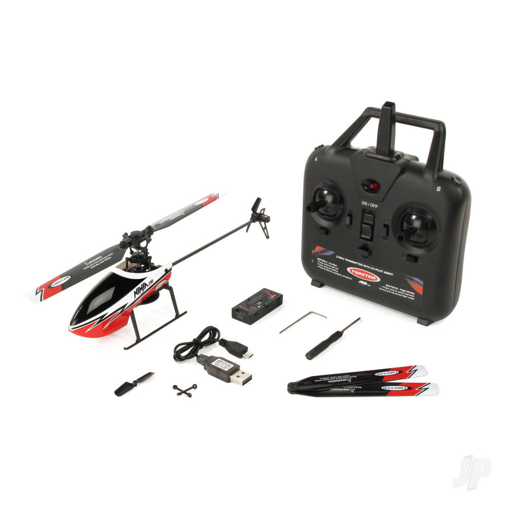 Twister Ninja 250 Flybarless Helicopter with 6-Axis Stabilisation and Alti - TWST1001R 3