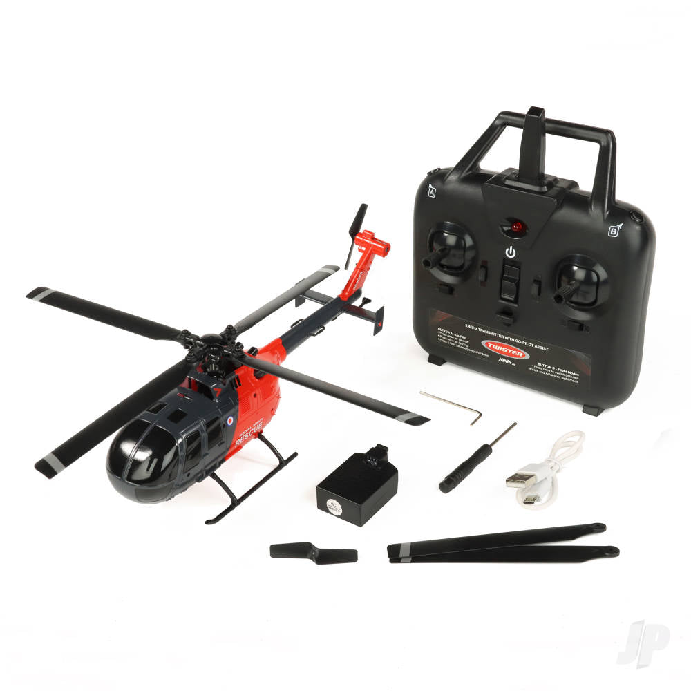 Twister BO-105 Scale 250 Flybarless Helicopter with 6 Axis Stabilisation a - TWST1002GR 3