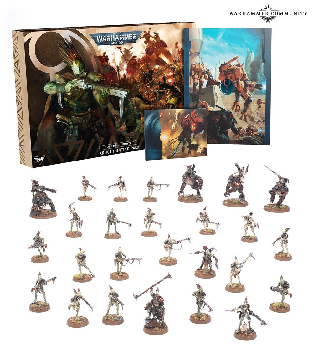 T&#39;au Empire Kroot Hunting Pack Army Set 56-66