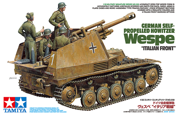 Tamiya 1/35 German Self-Propelled Howitzer - Wespe &#39;Italian Front&#39; 35358