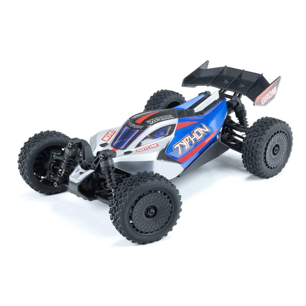 1/18 Typhon Grom 4Wd Smart Rtr W/Lipo Batt/Usb Chg Blue/Silv