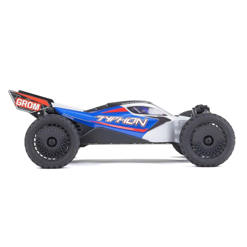 1/18 Typhon Grom 4Wd Smart Rtr W/Lipo Batt/Usb Chg Blue/Silv