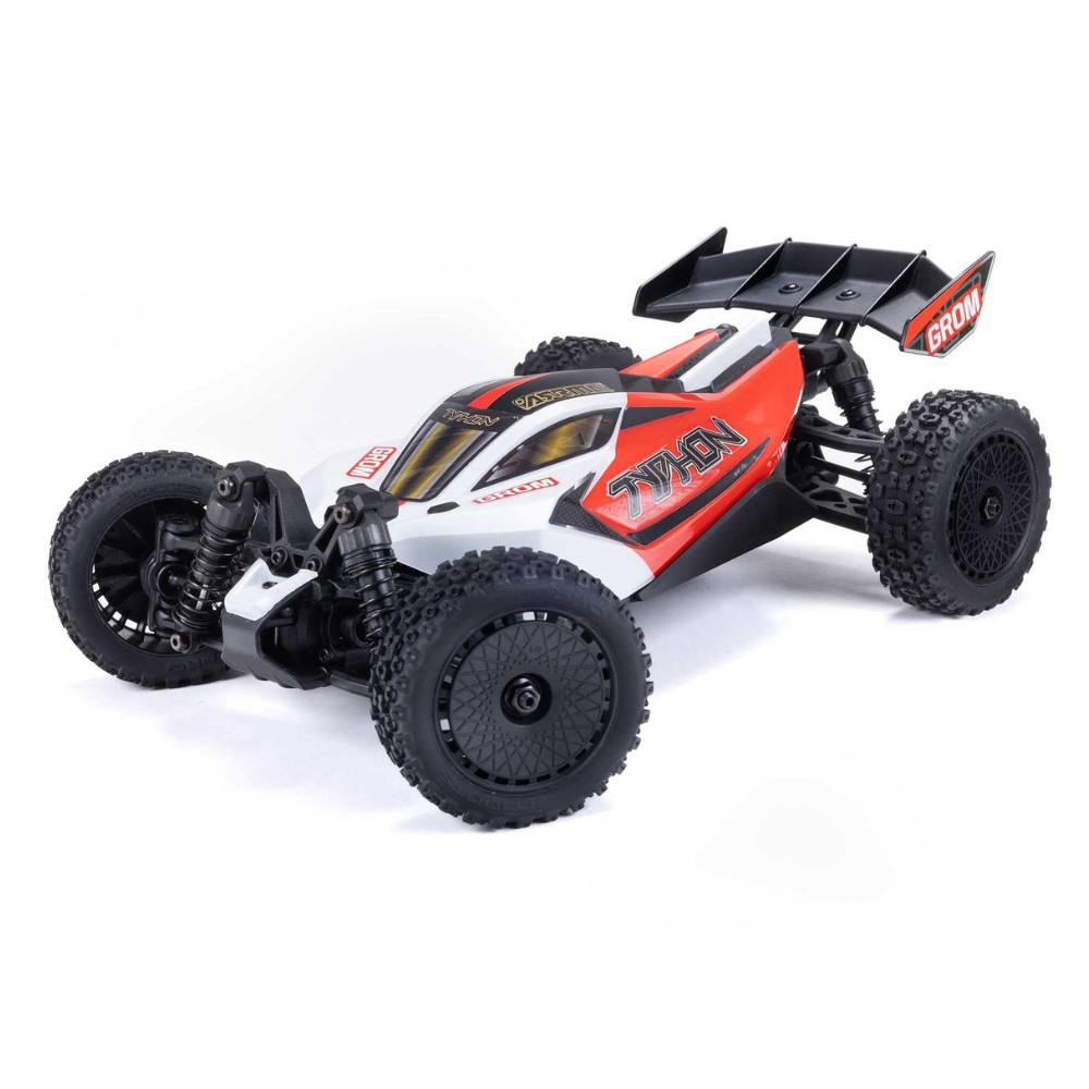 1/18 Typhon Grom 4Wd Smart Rtr W/Lipo Batt/Usb Chg Red/White