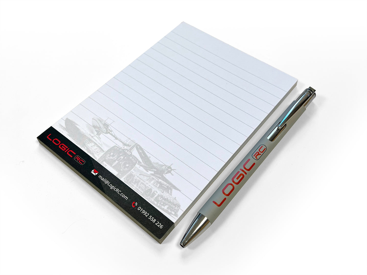 Logic RC Grey Pen & Notepad