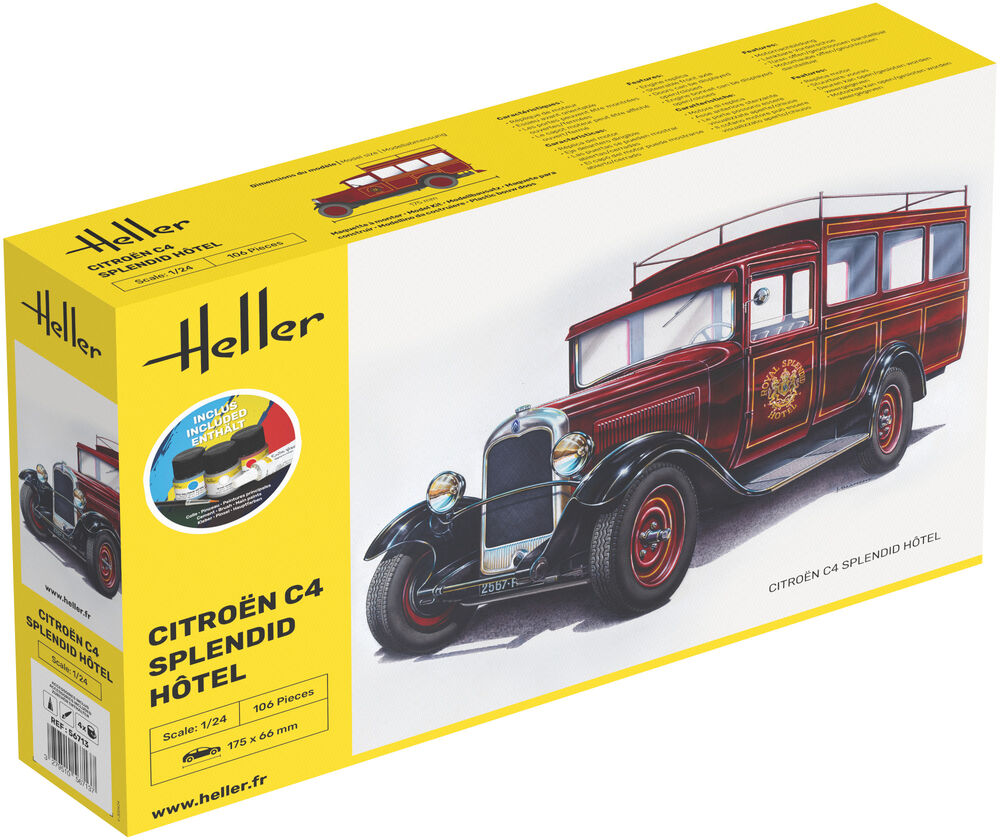 Heller 1:24 Gift Set - Citroen C4 "Splendid Hotel"