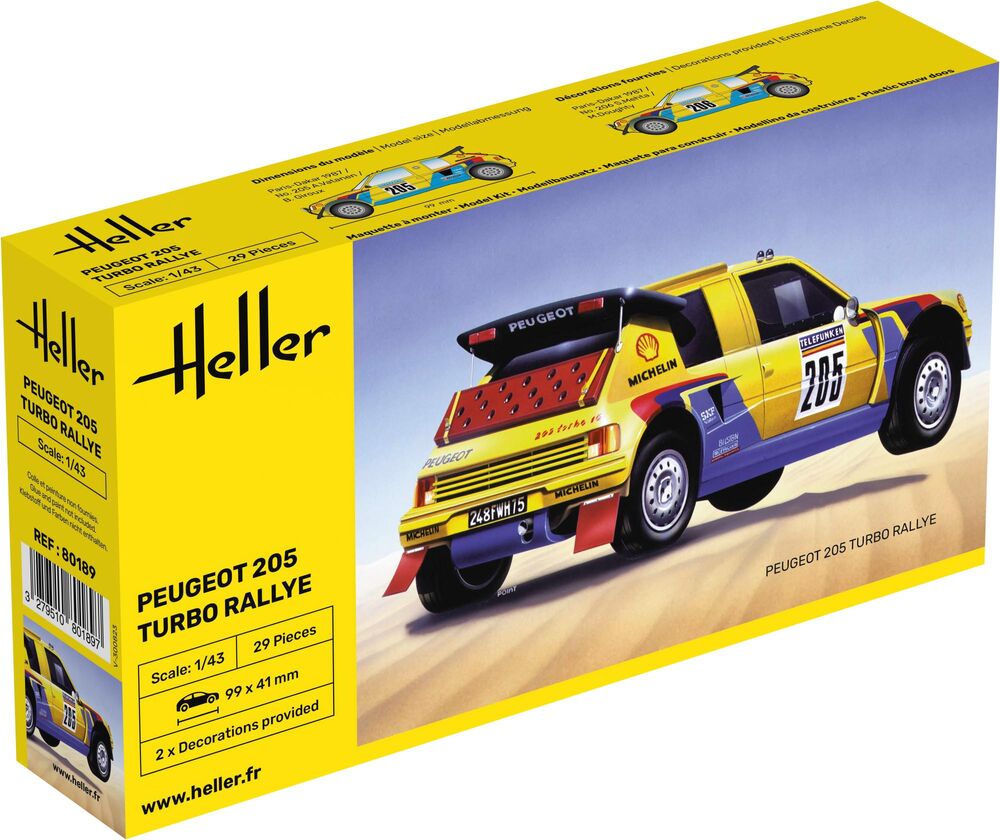 Heller 1:43 - Peugeot 205 Turbo Rally