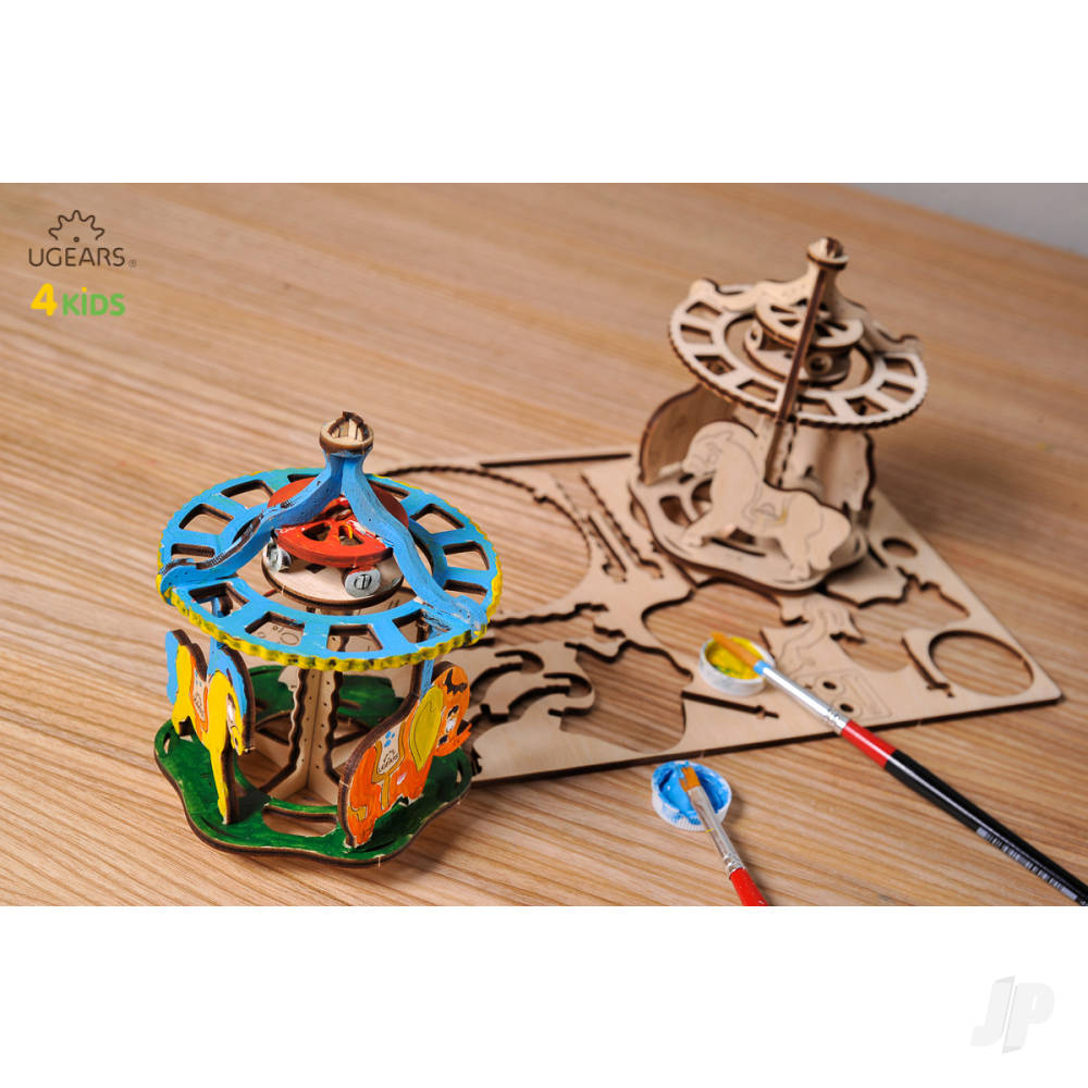 UGears 3D Colouring Model Merry-go-round UGR30005 2