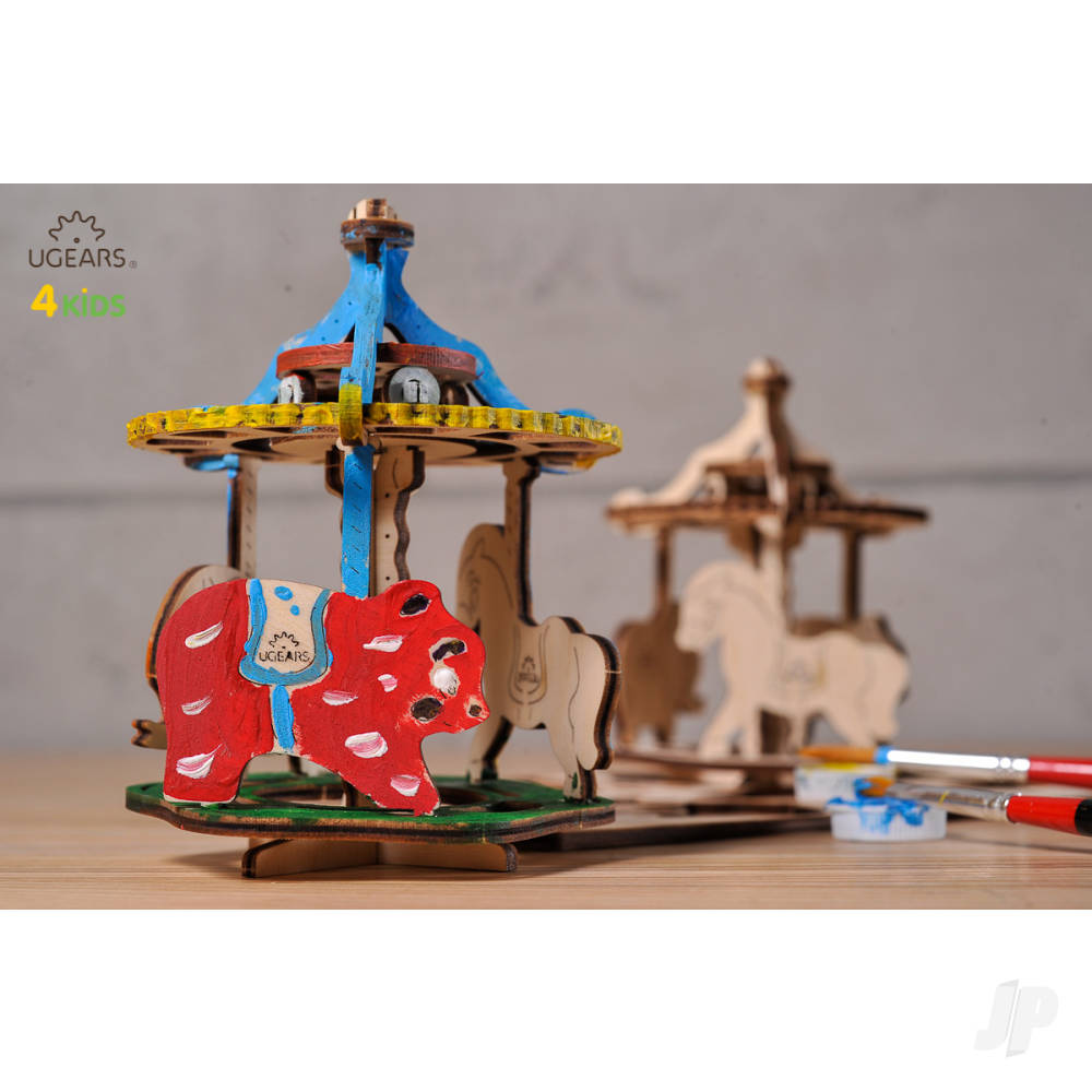 UGears 3D Colouring Model Merry-go-round UGR30005 3