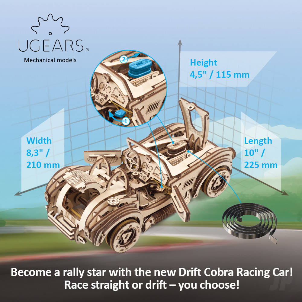 UGears Drift Cobra Racing Car UGR70161 9