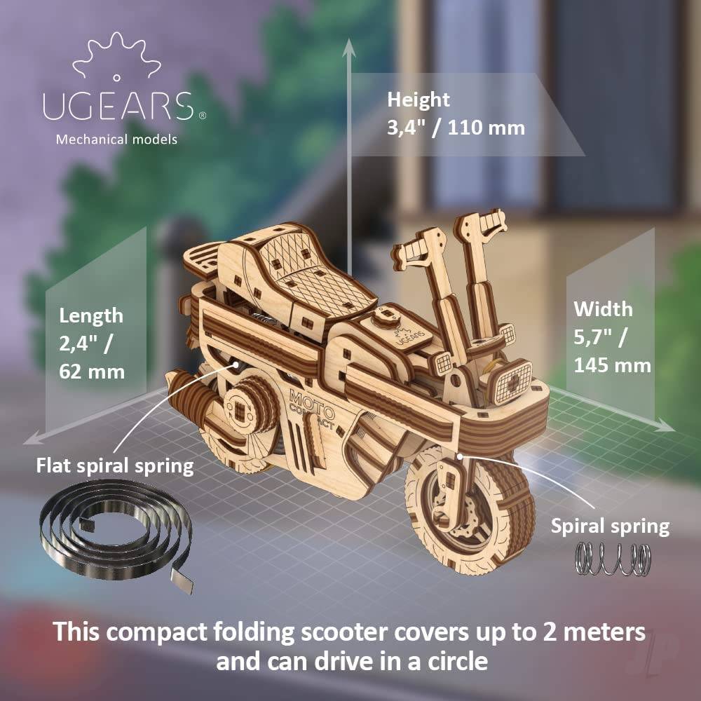 UGears Moto Compact Folding Scooter UGR70168 8