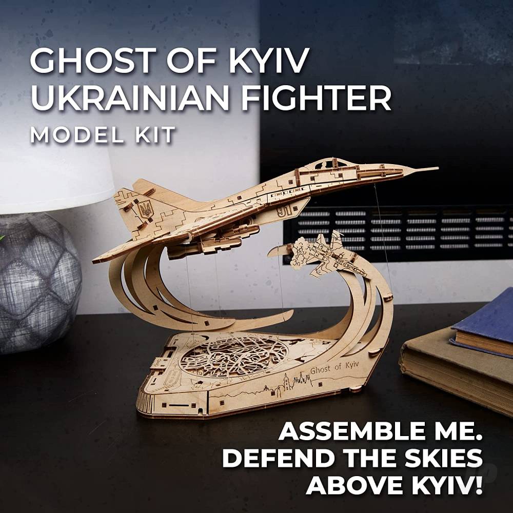 UGears The Ghost Of Kyiv Ukrainian Fighter UGR70191 6