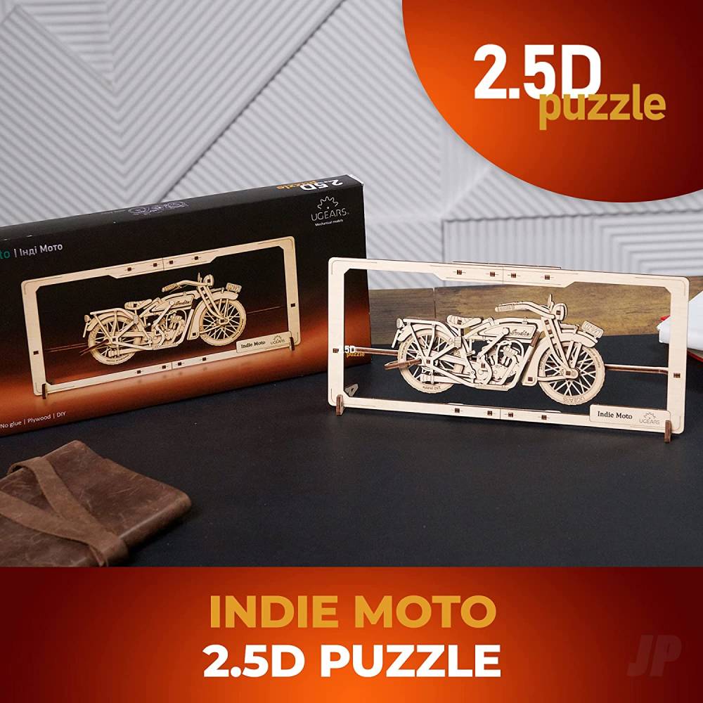 UGears Indie Moto 2.5D Puzzle UGR70194 9