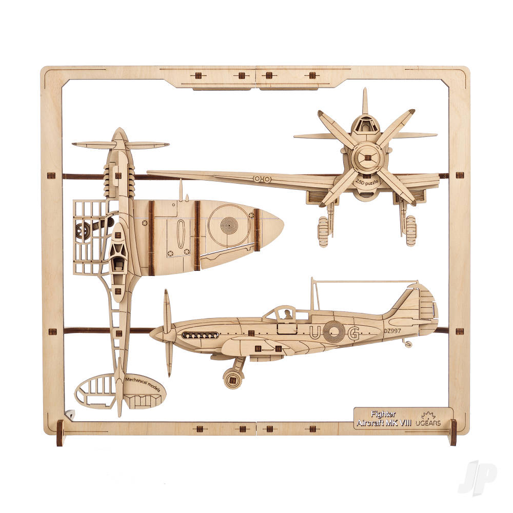 UGears Fighter Aircraft 2.5D Puzzle UGR70196 Main