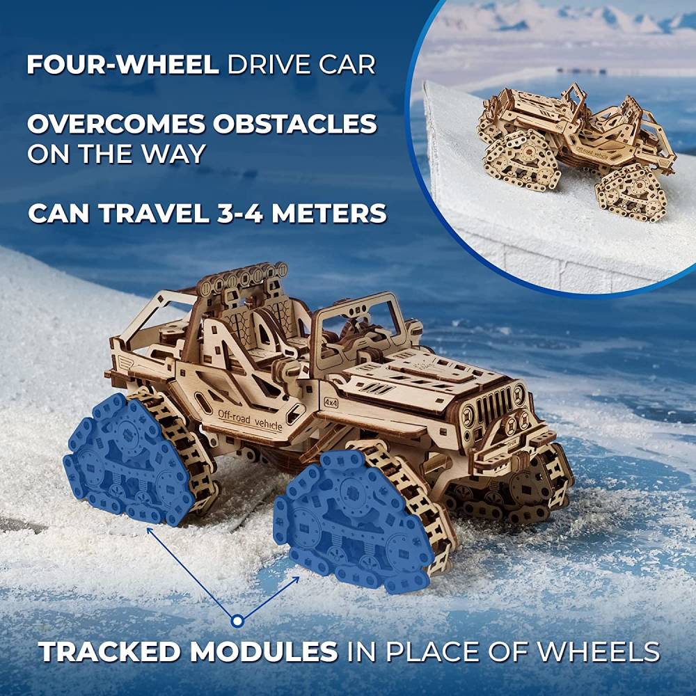UGears Tracked Off-Road Vehicle UGR70204 7