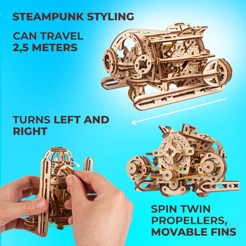 UGears Steampunk Submarine UGR70229 7