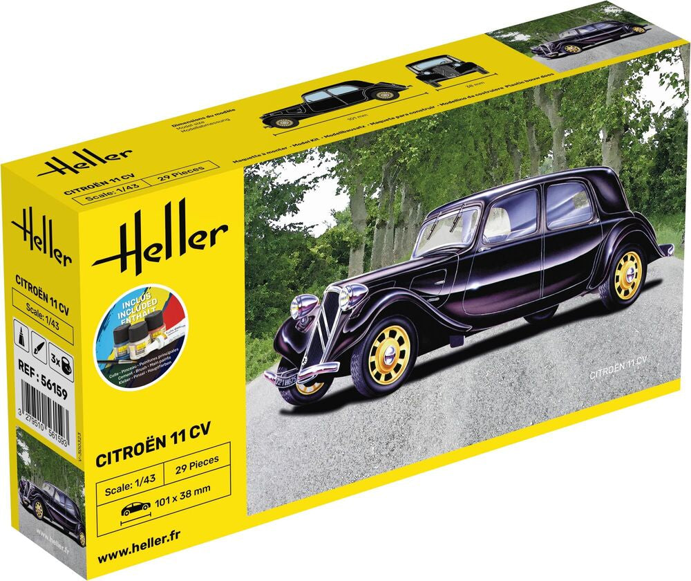 Heller 1:43 Gift Set - Citroen 11 CV