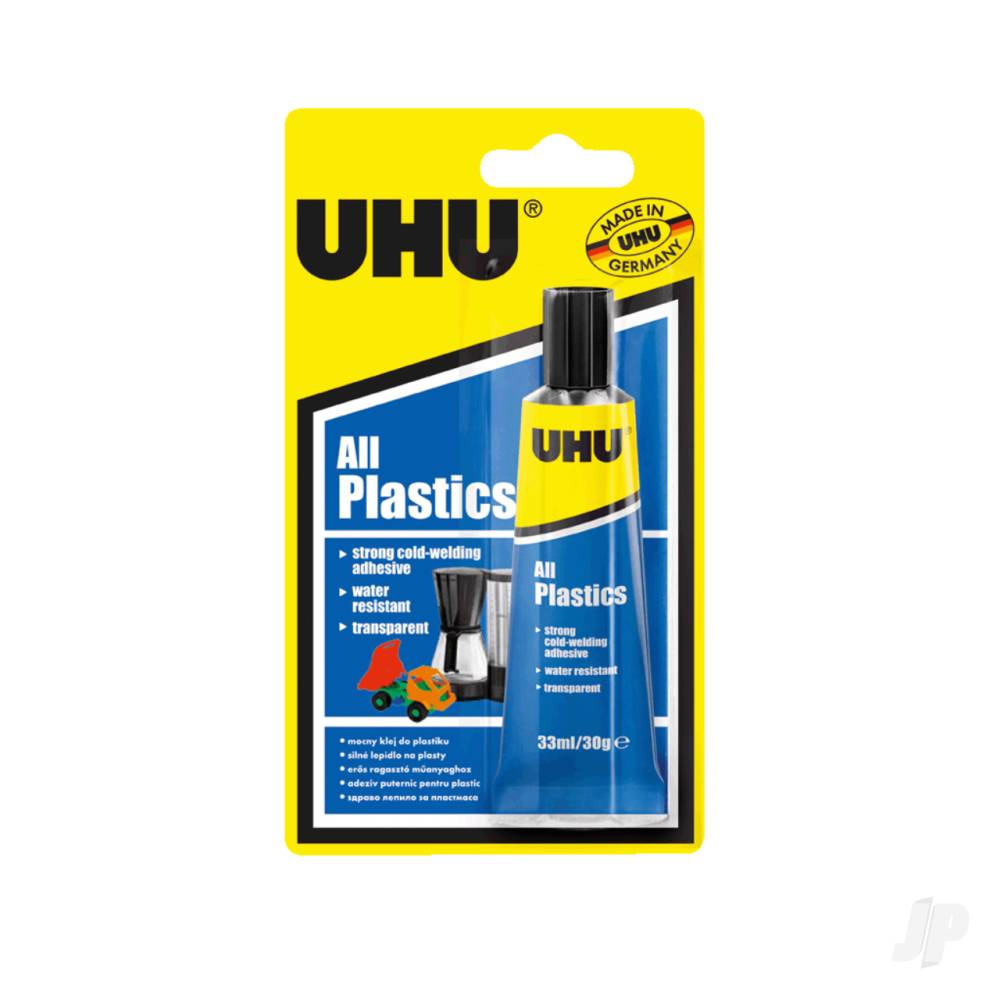 UHU All Plastics Adhesive 33ml UHU37595 1