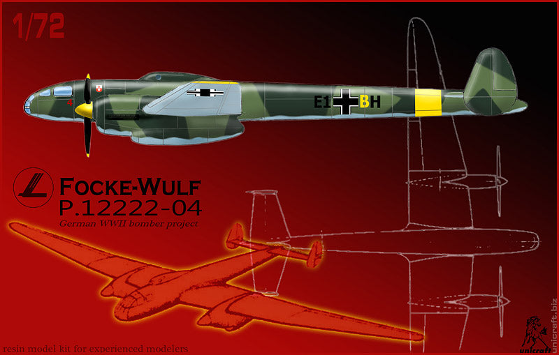 Unicraft Focke-Wulf FW P.12222-04 - UNI72125 - Aircraft Kits