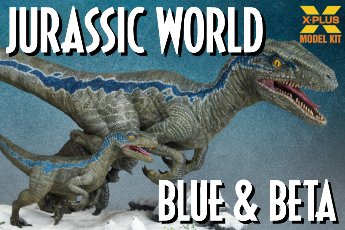 X-PLUS 1/8 Jurassic World Dominion Blue And Beta Plastic Model Kit 411-200143