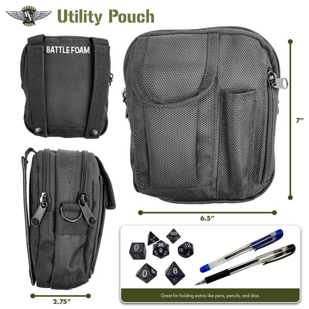 Battle Foam Utility Pouch P.A.C.K. Molle Accessory (Black) BF-MIS-MA4UP