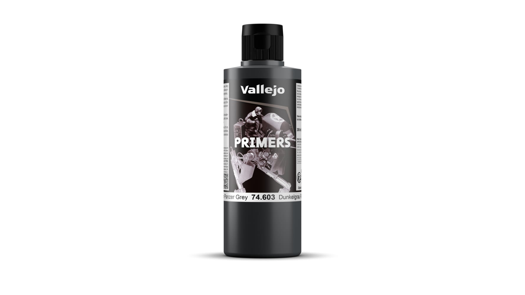 Vallejo Acrylic Polyurethane - Primer German Panzer Grey (Ral 7021) 200Ml VAL74603