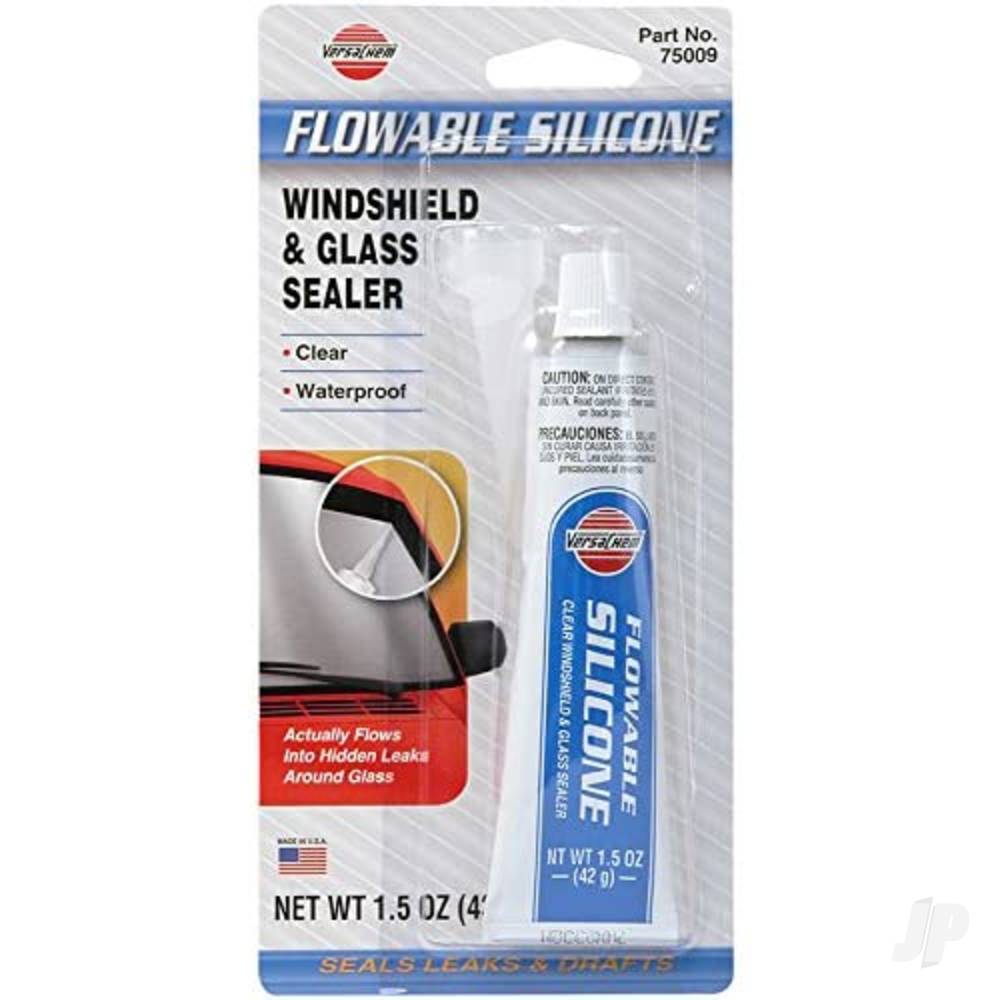 VersaChem 1.5oz Windshield &amp; Glass Sealer Flowable Silicone (Tube, Carded) VER75009 Main