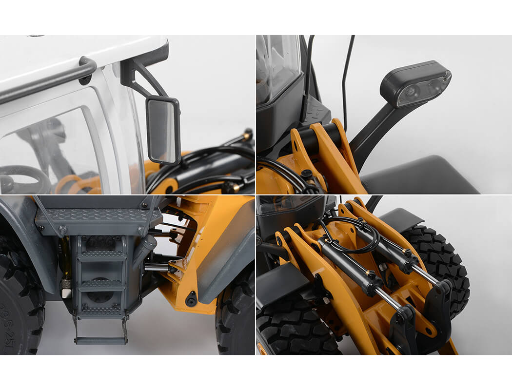 RC4WD 1/14 EARTH MOVER 870K HYDRAULIC WHEEL LOADER (YELLOW AND WHITE) VV-JD00031