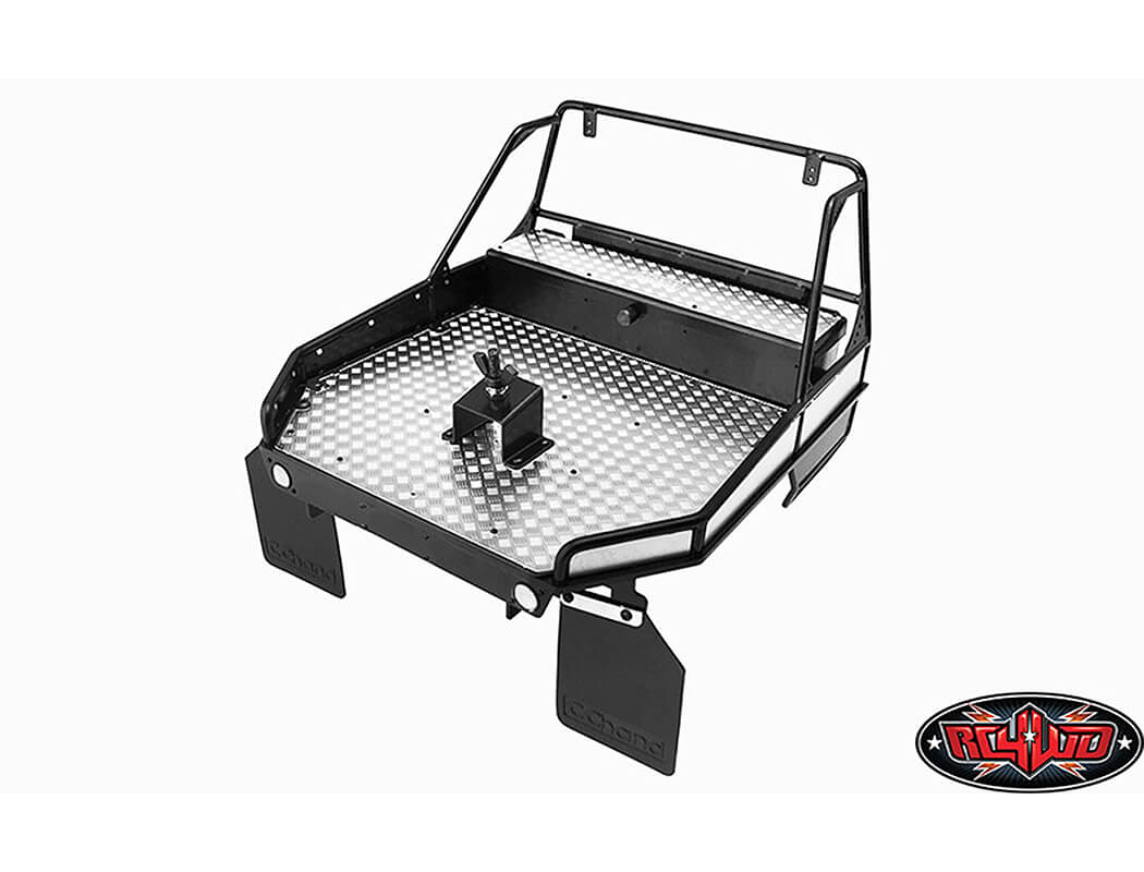 RC4WD REAR TUBE BED FOR TRAIL FINDER 2 W/MUD FLAPS (BLACK)1+ VVV-C0253