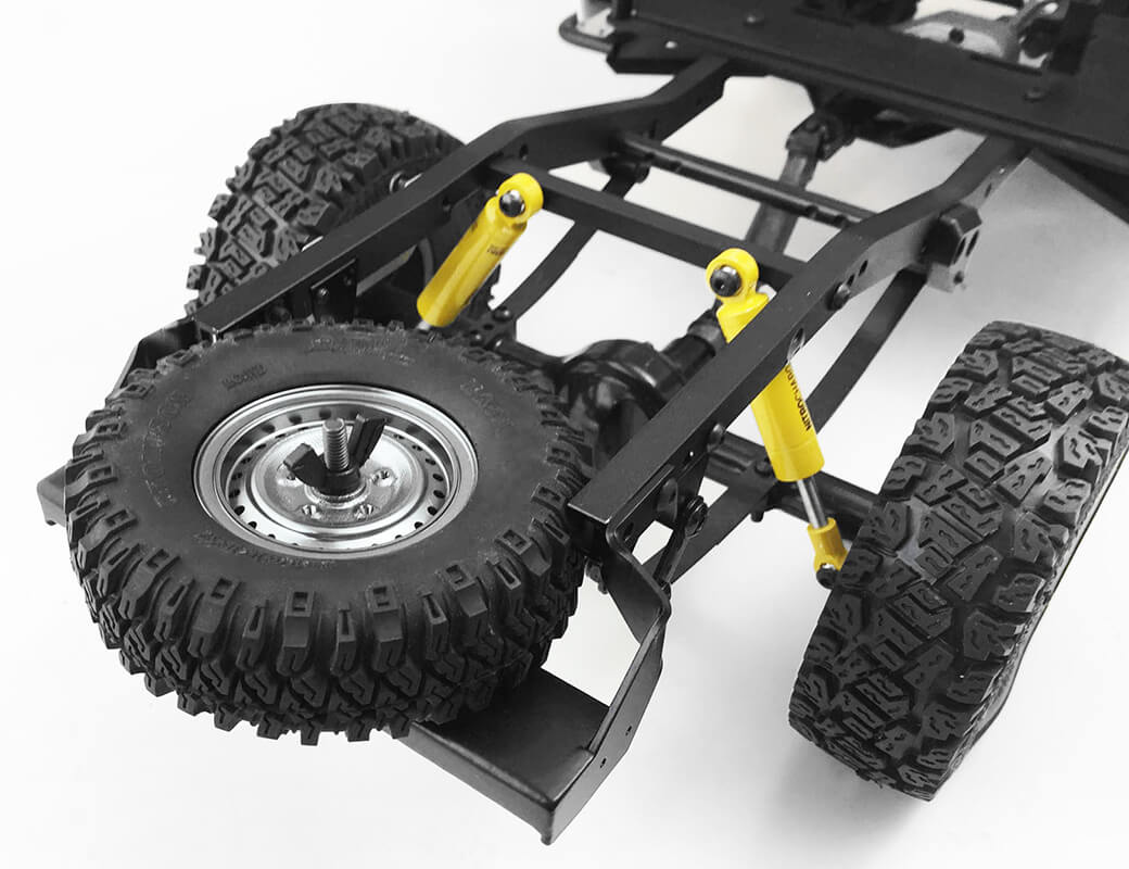 RC4WD KOBER REAR BED W/TYRE HOLDER & MUD FLAPS FOR RC4WD TF2 LWB TOYOTA LC70 (SILVER) VVV-C0460